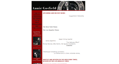 Desktop Screenshot of anniegosfield.com